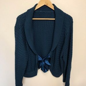 Crop Sweater with Front Tie